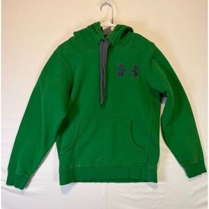 Under Armour UA Storm Hoodie Sweatshirt Men's Small Gray Green Thick